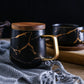 Coffee Mugs Marble Gold Inlay
